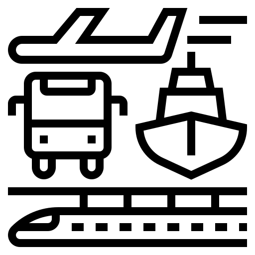 Aviation and Marine Transport Icon